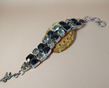 Φόρτωση εικόνας στο εργαλείο προβολής Συλλογής, ΑΣΗΜΕΝΙΟ 925⁰ ΒΡΑΧΙΟΛΙ ΜΕ 20 ΜΕΓΑΛΕΣ ΠΕΤΡΕΣ AQUAMARINA ΚΑΙ ΚΑΠΝΙΑ ΧΑΛΑΖΙΑ