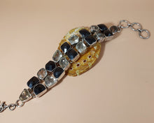 Φόρτωση εικόνας στο εργαλείο προβολής Συλλογής, ΑΣΗΜΕΝΙΟ 925⁰ ΒΡΑΧΙΟΛΙ ΜΕ 20 ΜΕΓΑΛΕΣ ΠΕΤΡΕΣ AQUAMARINA ΚΑΙ ΚΑΠΝΙΑ ΧΑΛΑΖΙΑ