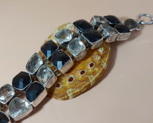 Φόρτωση εικόνας στο εργαλείο προβολής Συλλογής, ΑΣΗΜΕΝΙΟ 925⁰ ΒΡΑΧΙΟΛΙ ΜΕ 20 ΜΕΓΑΛΕΣ ΠΕΤΡΕΣ AQUAMARINA ΚΑΙ ΚΑΠΝΙΑ ΧΑΛΑΖΙΑ